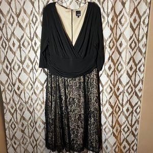 Black lace cocktail dress